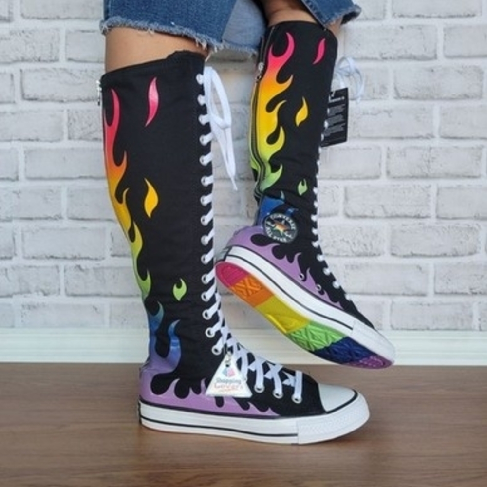 Converse Pride Flame Lace-Up Women's Shoes